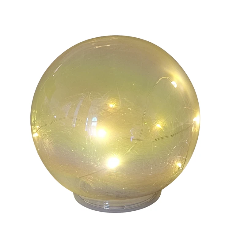 Lume Lampada Natalizio Natale Sfera Christmas Frozen con LED Tognana Bianco 18cm, fotografia 8 di 8