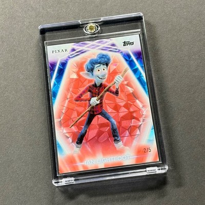 2026 Topps Disney Neon Ian Lightfoot #154 Red Diamante /5