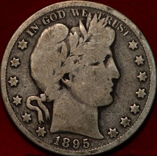 1895 Philadelphia Mint Silver Barber Half Dollar