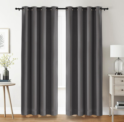 Utopia Bedding Verdunkelungsvorhänge Mit Ösen Thermovorhang 2Er Set [140X245 Cm,