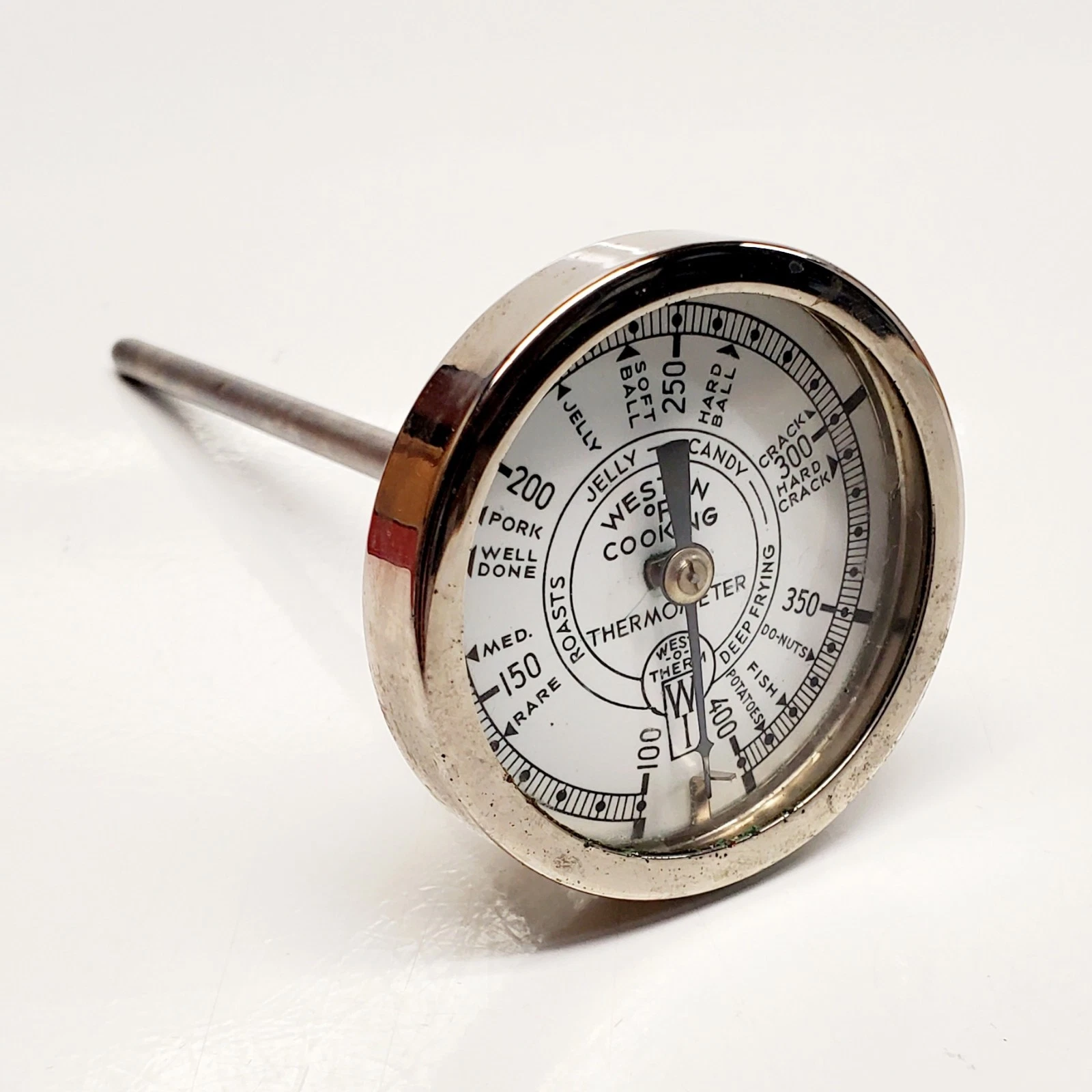 Vintage Weston Cooking Thermometer - 5 Purpose- Roast, Candy, Frying to 400F