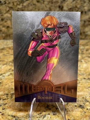 1995 Metal Marvel #87 Boomer Silver Flasher