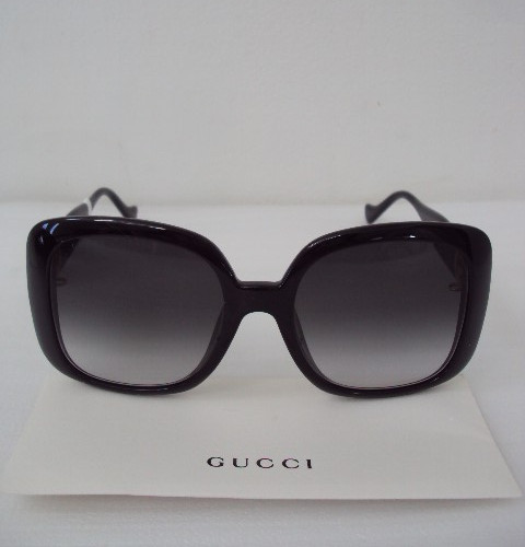 NEW TAG! GUCCI GG1029SA BLACK W/ GRADIENT GREY LENS OVERSIZED SUNGLASSES $500 thumbnail 2
