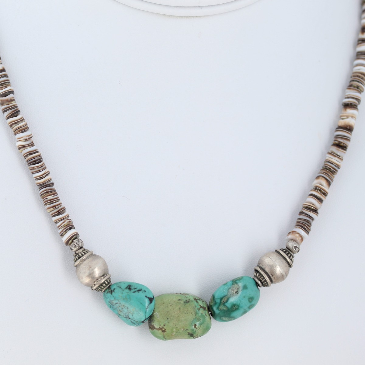 Antique TIBETAN TURQUOISE and CORAL Necklace 19