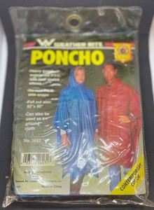 Price Reduced!  New Weather-Rite Rain Poncho