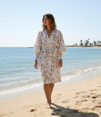 NWT Johanna Ortiz x H&M Oversized Linen Shirt Dress in Natural