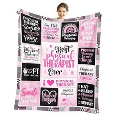 Physical Therapist Blanket 60" x 50" - PT 60 X 50 Inch Pink-physical Therapist