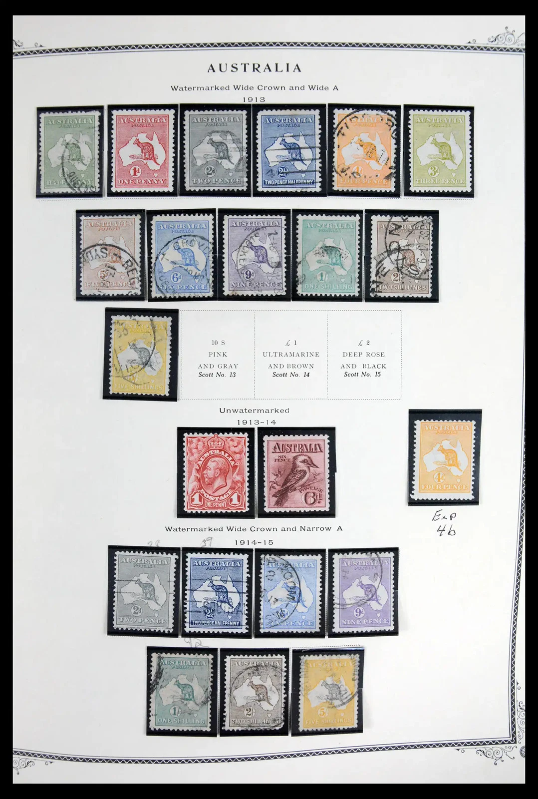 AUSTRALIA 1913-2023!! MNH MH Used Premium in 9 Scott Album Stamp Collection