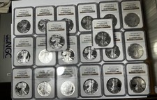 1993 .999 American Silver Eagles NGC PF 69 Ultra Cameo (20) Coin Lot!!