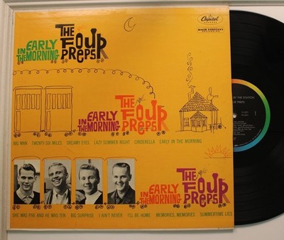 The Four Preps Lp In The Early Morning On Capitol - Vg++/ Vg+ To Vg++
