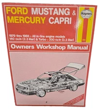 Ford Mustang Mercury Capri Haynes Owners Workshop Manual 654 1979-1988 Turbo