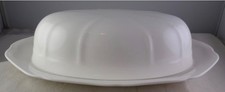 Mikasa Antique White HK400 Ultima+ 1/4 Lb. Covered Butter Dish w/Lid