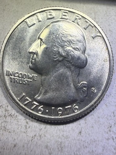 1976-S Silver Uncirculated Bicentennial Washington Quarter -40% Silver Quarter
