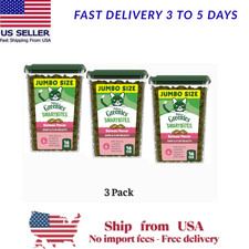 3 Pack Feline Greenies Smartbites Salmon Flavor Skin and Fur Treats for Cat 16oz