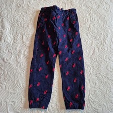 Hanna Andersson boys size 120 or 6-7 navy cords with embroidered moose, lined