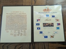 US Constitution Independence Day July 4, 1976 Oversized Covers FDC Poster