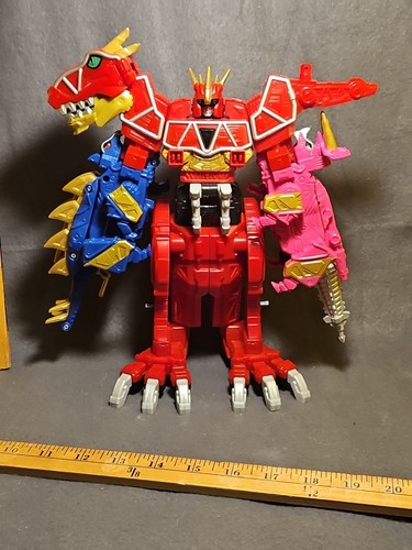 Figura Dino Charge Deluxe Megazord Zord Builder Power Rangers Bandai 11" - Imagen 19 de 20