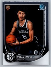 2025-26 Bowman Basketball CHROME BCV-19 Nolan Traore, Brooklyn Nets RC