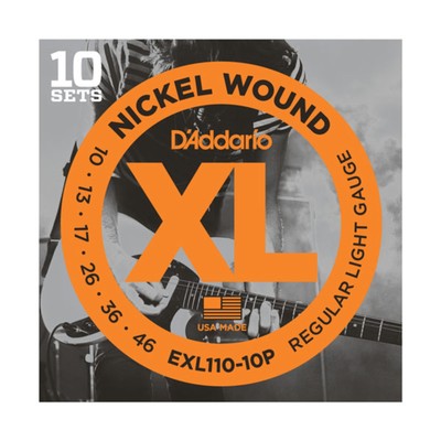 D'Addario EXL110-10P 10-46 10er Set Nickel Wound