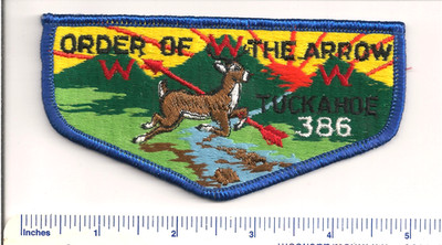TUCKAHOE  LODGE 386  S2 FLAP   PENNSYLVANIA OA BSA  MINT