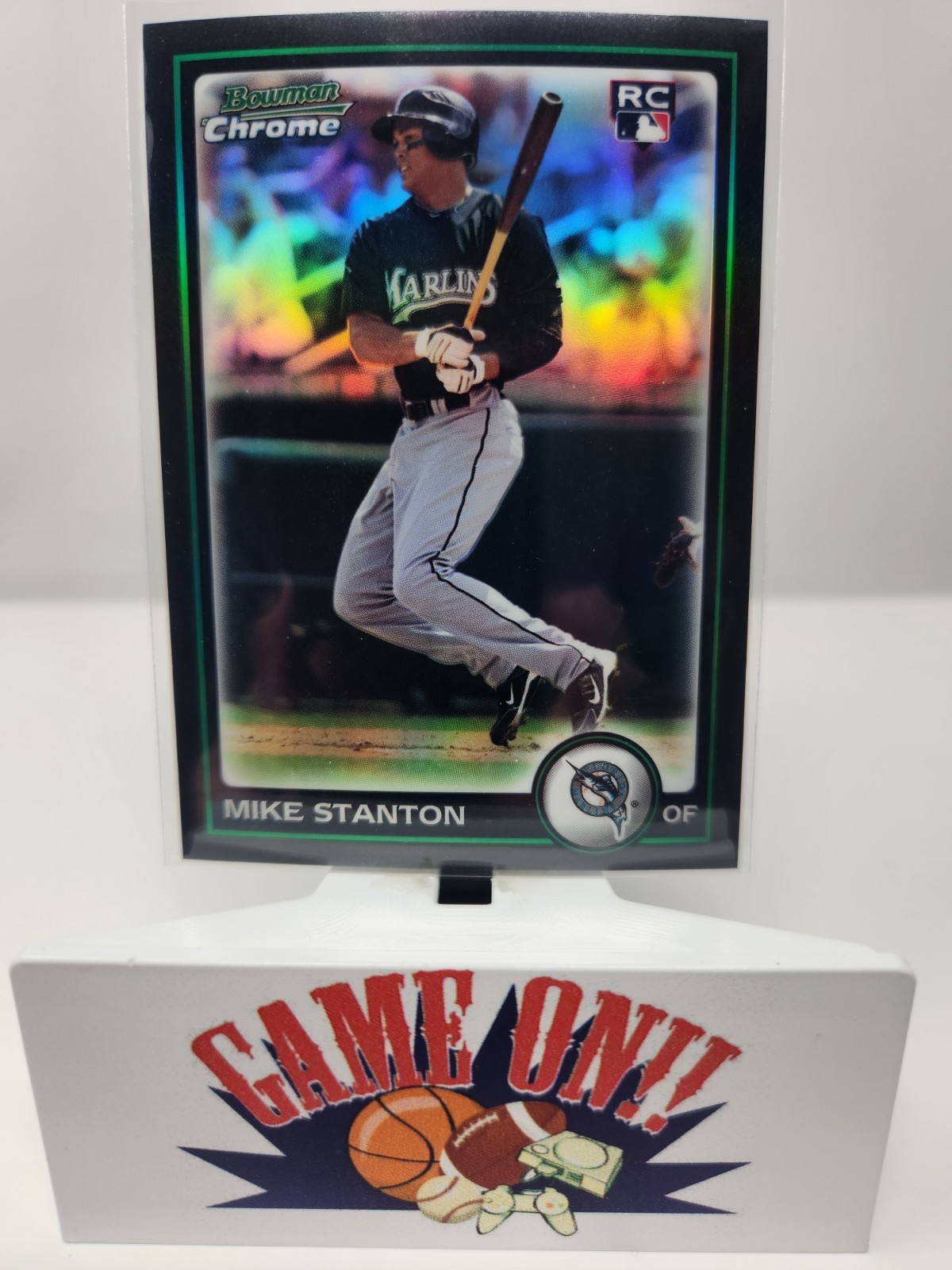 2010 Bowman Chrome #198 Mike (Giancarlo) Stanton Refractor RC Rookie