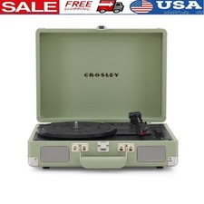 Bluetooth Turntable 3 Speed Vinyl Player Built-in Speakers RCA Aux Output New