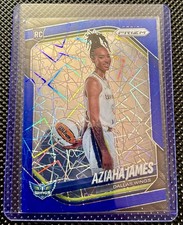 2025 Panini Prizm WNBA - Variation Aziaha James #141 Blue Velocity Prizm (RC)