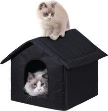 Outdoor Cat House Cat House Outdoor  Indoor Use Waterproof Shelter Cats Dogs 