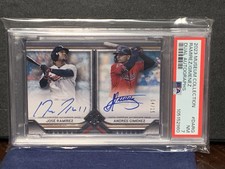 Jose Ramirez / A Gimenez 2023 Topps Museum Collection Dual Auto 04/15 Cleveland