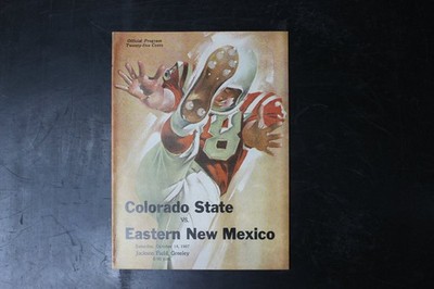 Official Program October 1967 Colorado State vs Eastern New Mexico Greeley