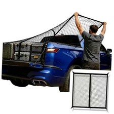Cargo Net for Pickup Truck Bed - Stretchable 4'x4' to 8'x8', High Elastic Fine