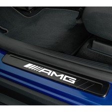 AMG Wechselcover Einstiegsleisten C-Klasse W206 schwarz weiß beleuchtet