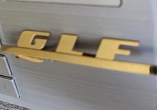 Vtg Gold Tone Hickok Tie Clip Clasp GLF Initials Monogram Made in USA