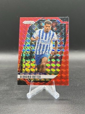 2024-25 Panini Prizm Premier League - Georginio Rutter #181 Red Mosaic Prizm