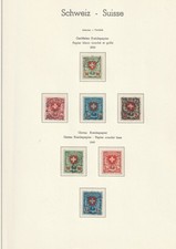 SUISSE ! Timbres anciens depuis 1924-27 n°208-211 variété papier gaufré et lisse