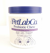 PetLab Co PROBIOTIC CHEW 30 Healthy Gut Digestion All Dogs 12 Weeks 03/26