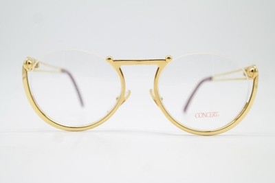 Vintage Brille Stefano Russo CONZERT 966 Gold Halbrand Brillengestell eyeglasses
