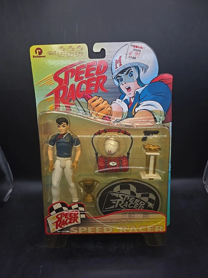 Figura de acción ReSaurus Speed Racer Series 1 1999 ampolla amarillenta nueva  Foto 2 de 4