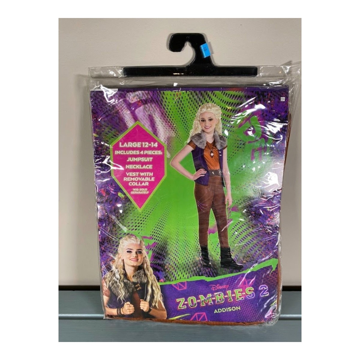 Disney Zombies 2 Addison Girls Costume Large 12-14 - 4 Piece Set