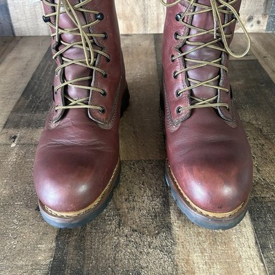 Red Wing 1201 EH Lace Up Waterproof Logger Work Boots Mens  display picture 3