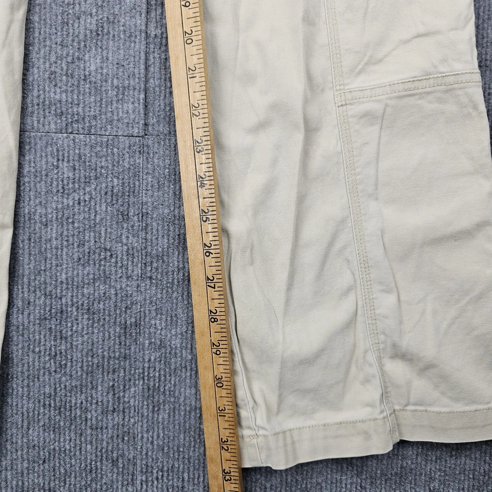 Pantalones cargo LEI vintage para mujer 11 caqui utilitarios tiro bajo Y2K ojal recto Foto 3 de 4