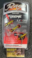 Rage SLIPCAM Xtreme Extreme Mechanical Broadheads 100 Grain 2.3" HUGE CUT