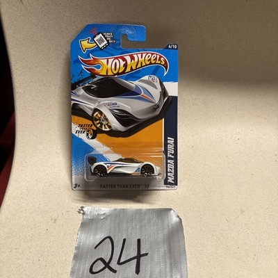2012 Hot Wheels Faster Than Ever Mazda Furai White FTE2s