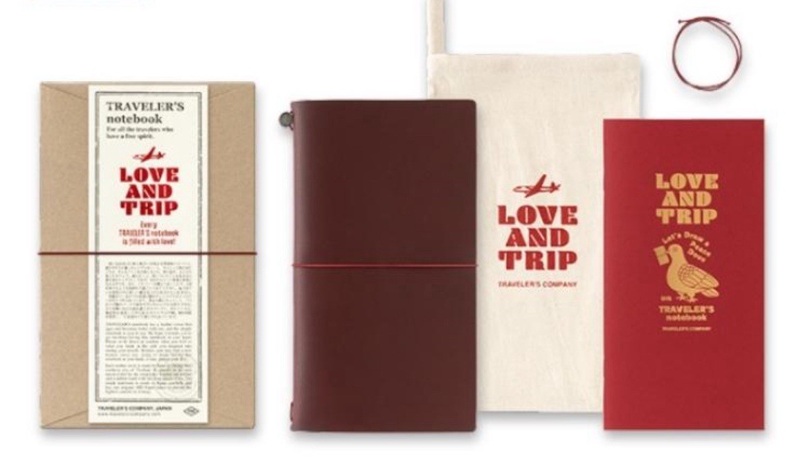 TRAVELER'S notebook LOVE AND TRIP 新品未開封 TRAVELER'S Notebook - LOVE AND TRIP Limited Edition Red (Regular