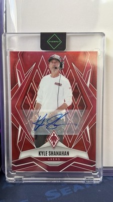 2025 Panini Phoenix - Kyle Shanahan #120 Red /99 Auto