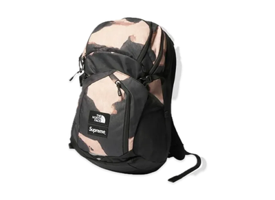 Supreme The North Face Bleached Denim Print Pocono Backpack Black