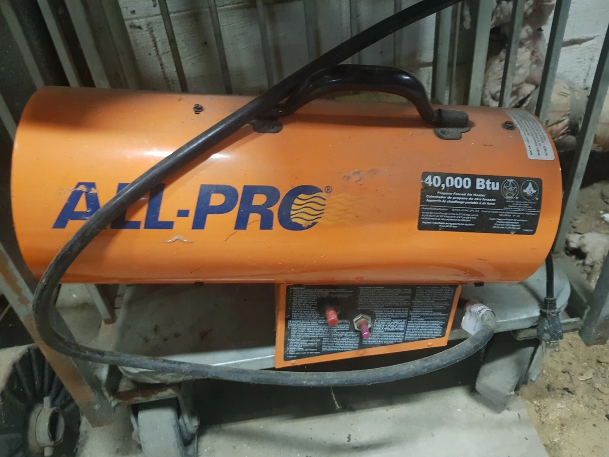 All-Pro All Pro 40,000 40k BTU Propane Heater Good Condition WX2-162460 |  eBay