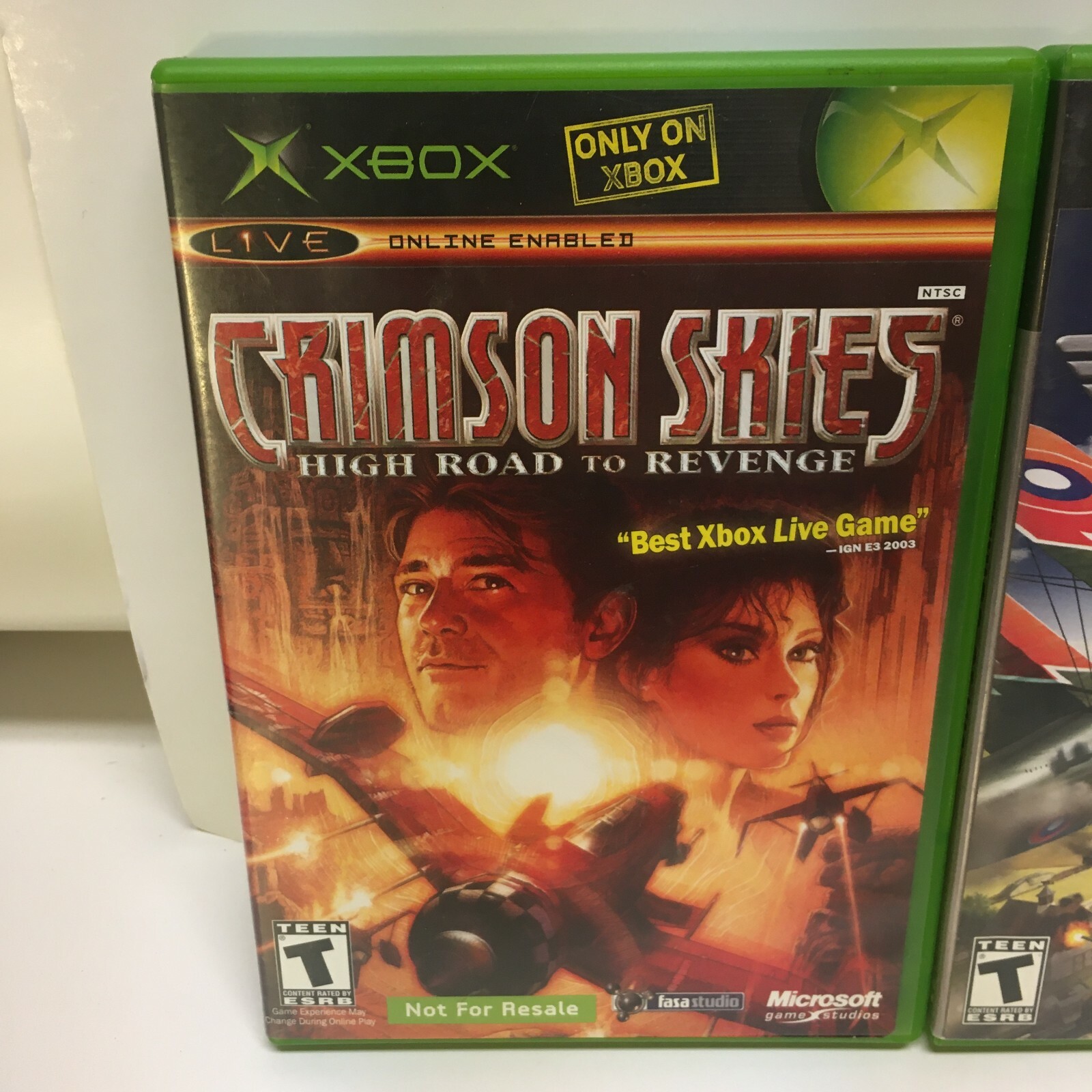 Lot of 2 Xbox Games: Crimson Skies High Road to Revenge & Wings of War  w/Manuals | eBay