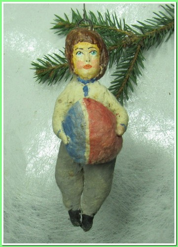 Ancien Ornement de Noël en coton Vintage Sapin Xmas Nouvel An 🎄#113251