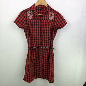 black and red plaid shirt dress